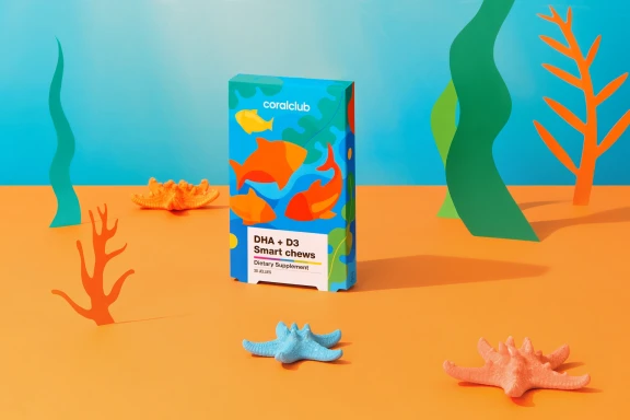DHA+D3 Smart chews – complemento alimenticio con edulcorantes. Peso neto: 50 g.