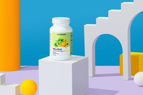 MindSet – complemento alimenticio. Peso neto: 74 g.